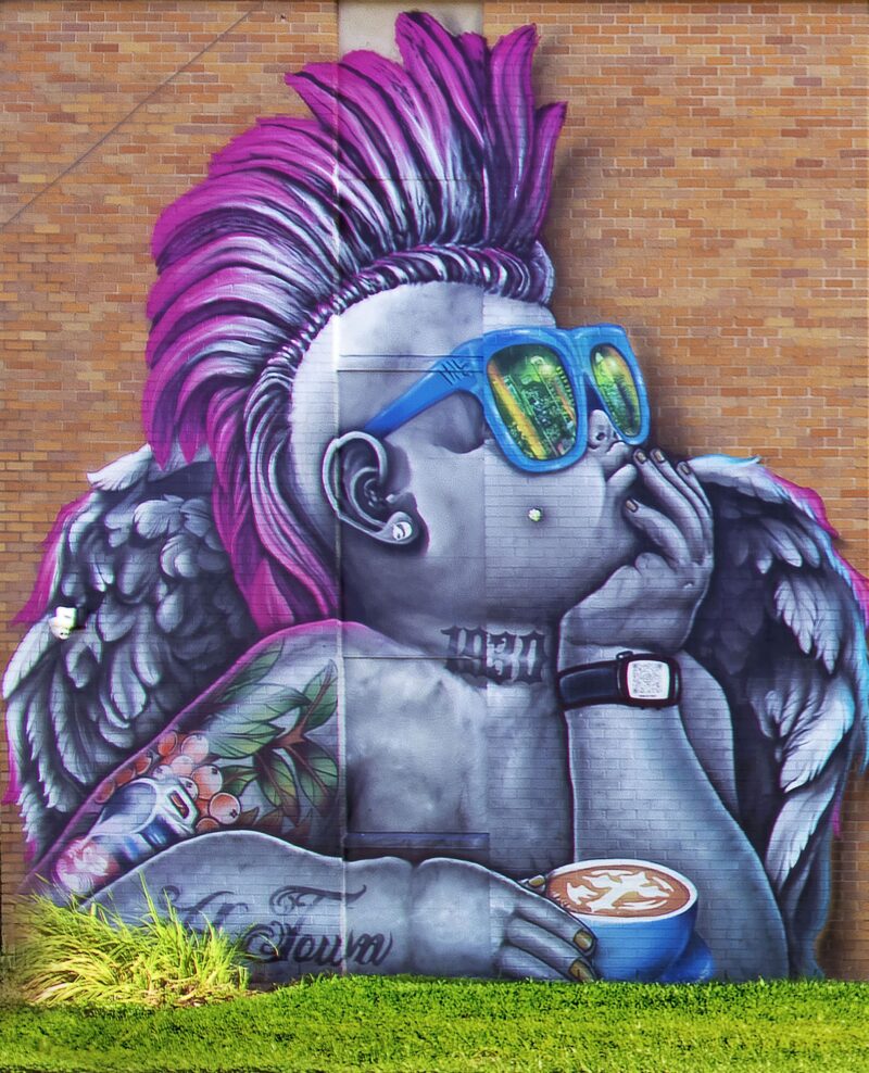 P 23 Mohawk Cherub Print